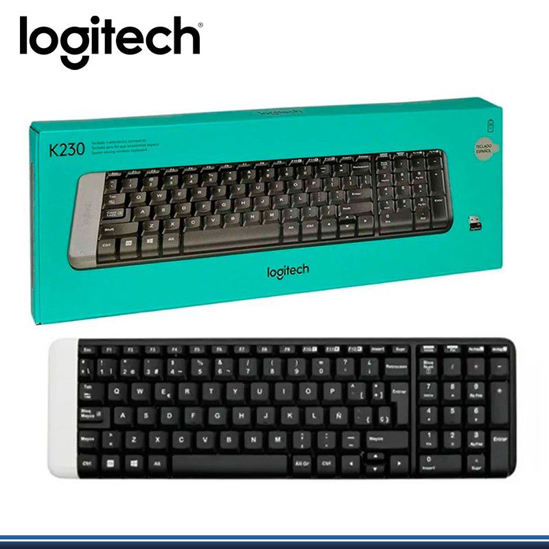 Teclado Logitech K230 Wireless Inalambrico Espanol Negro LOGITECH falabella