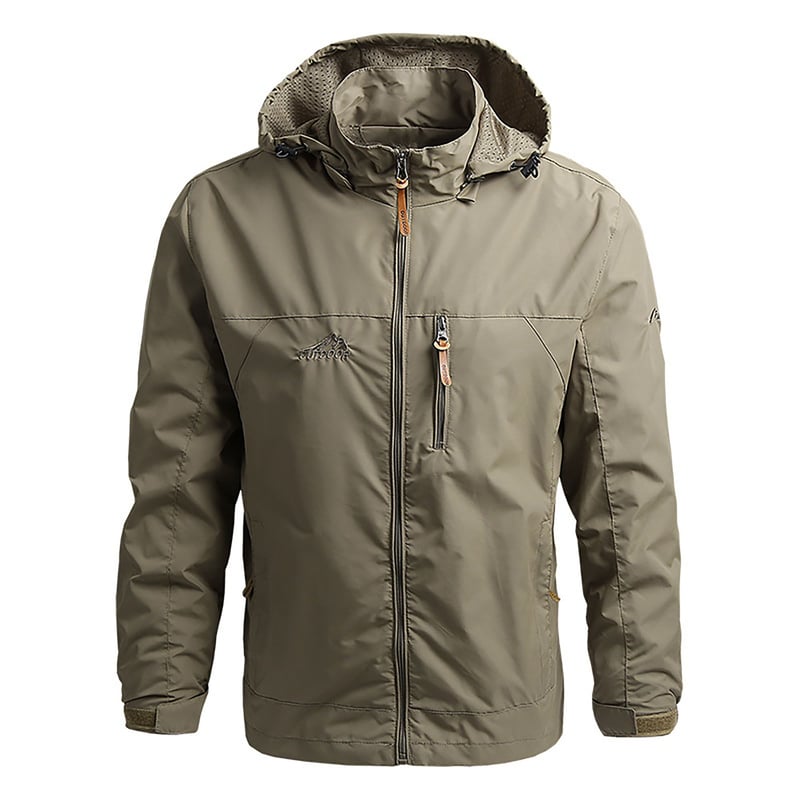 Casaca Deportiva y cortavientos nieve parka impermeable Hombre Caqui KEEJOIN falabella