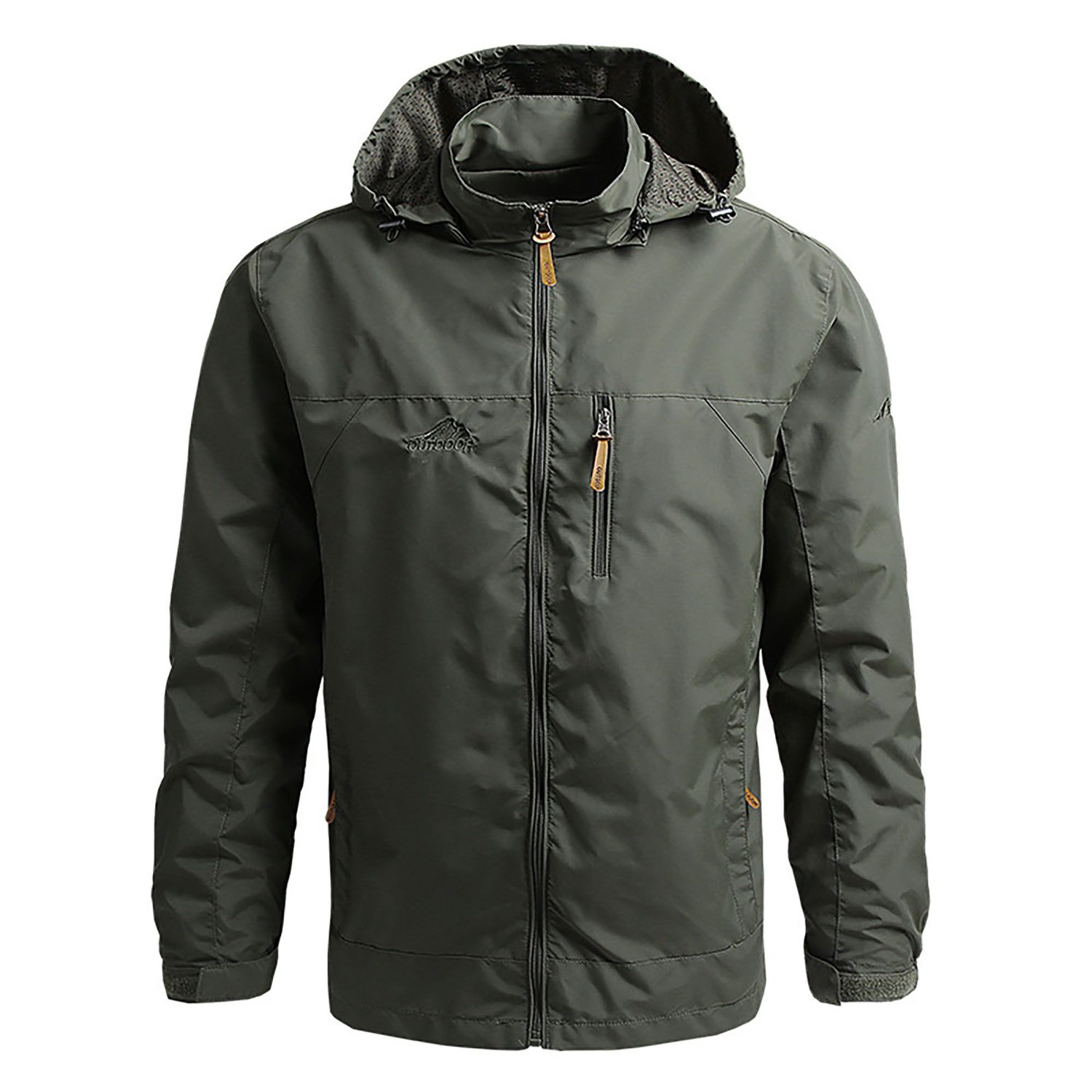 Casaca Deportiva y cortavientos nieve parka impermeable Hombre Verde KEEJOIN falabella