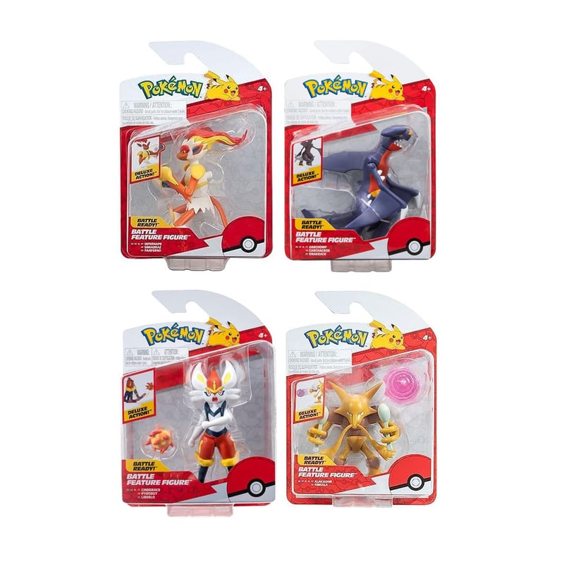 POKEMON - Pokemon Set Jazwares Garchomp Alakazam Infernape Cinderace