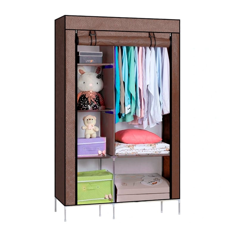 ROPERO ARMABLE 2 CUERPOS TELA CLOSET ARMARIO DIVISIONES - 88105-N.A.M ...
