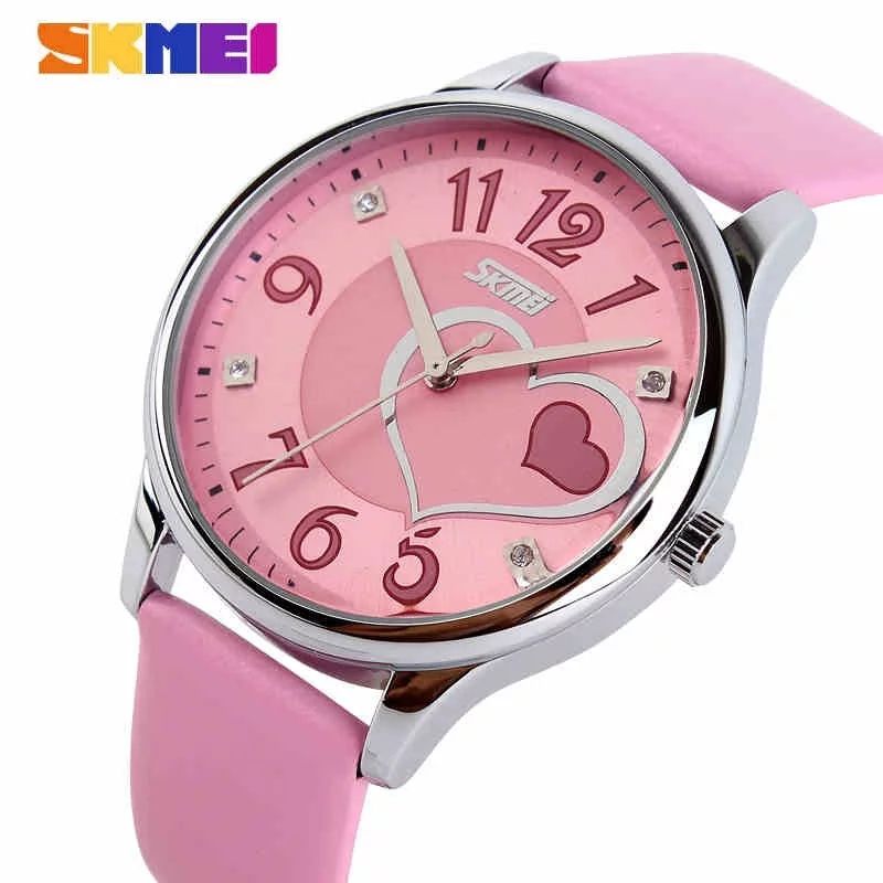 RELOJ SKMEI 9085 ROSADO CORREA CUERO PARA MUJER SKMEI falabella