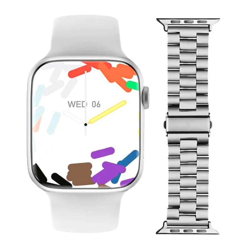 Smart Watch H12 Pro Plus 4GB Rom y Correa Acero Eslabones Plata OEM ...