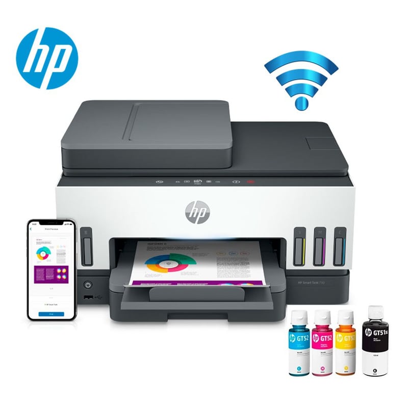 HP - IMPRESORA HP SMART TANK 790 Multifuncional Wifi /Ethernet 4WF66A