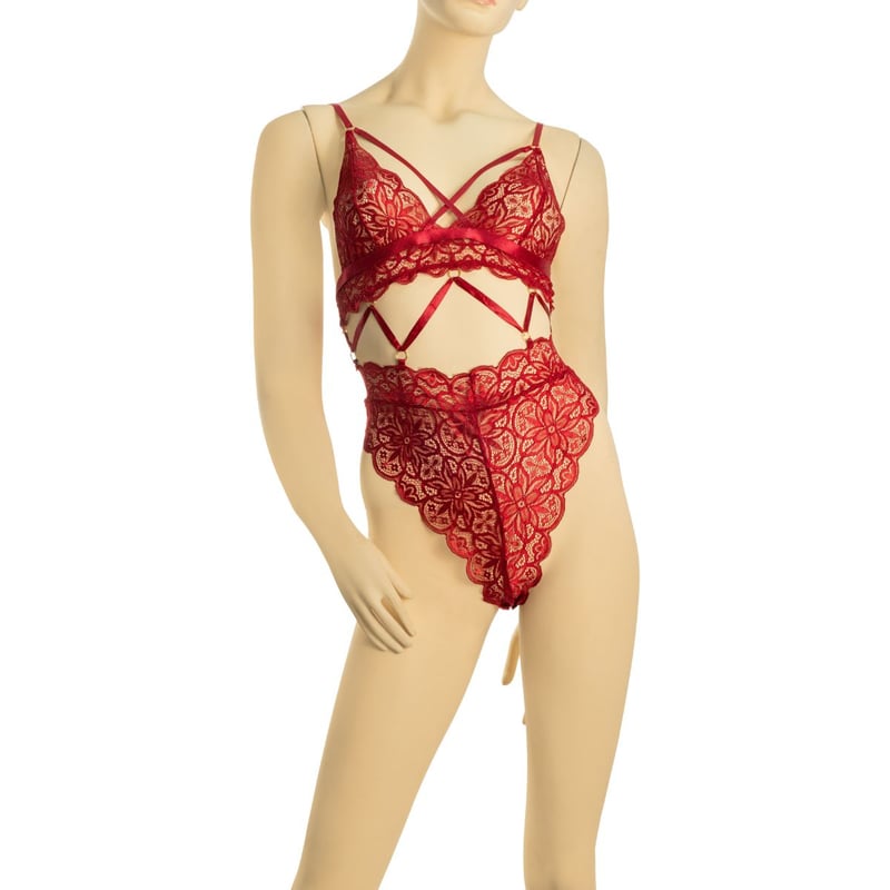 Lenceria Sexy Mujer Cuerpo Completo con Tiras Talla L GENERICO falabella