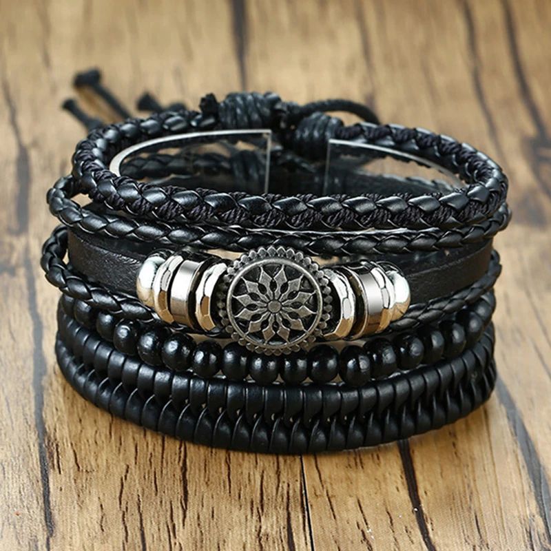 Pulseras De Cuero Pulsera En Piel De Becerro Con Logotipo DG En Negro