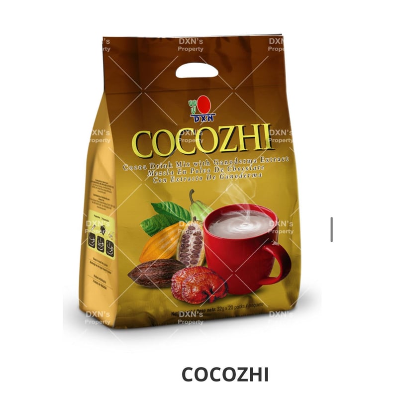 thumbnail image 2 of DXN Cocozhi Ganoderma Instant Coffee - 20 Sachets, Premium Hot Chocolate Mix With Reishi Lingzhi, Rich In Antioxidants, Halal 2 of 5