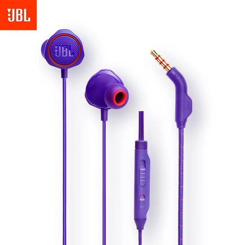 JBL - Auriculares internos para juegos cable 3,5 mm JBL Quantum 50 - púrpura