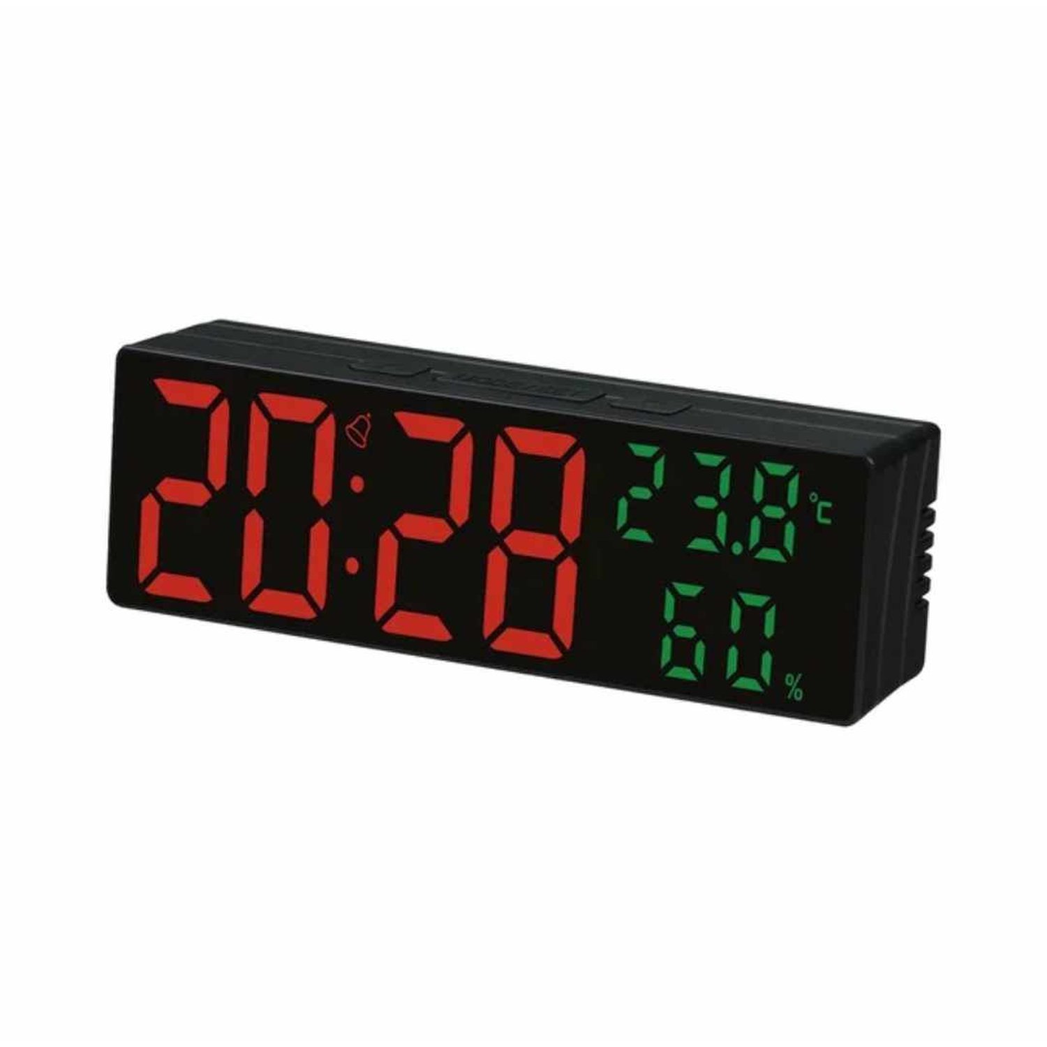 Reloj Despertador Grande 25cm Control de Temperatura y Humedad Hogar GENERICO falabella