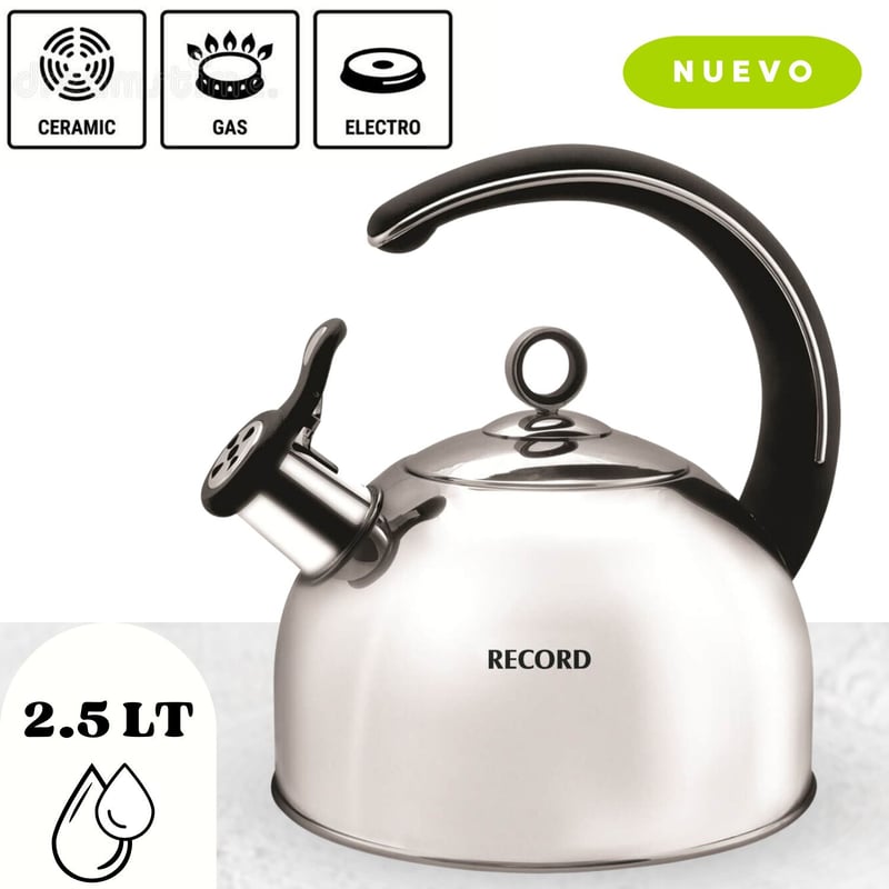 Hervidor De Gas Acero Inoxidable 5L - Tetera Para Camping, Inducción Y Estufa, Con Mango Anti-calor