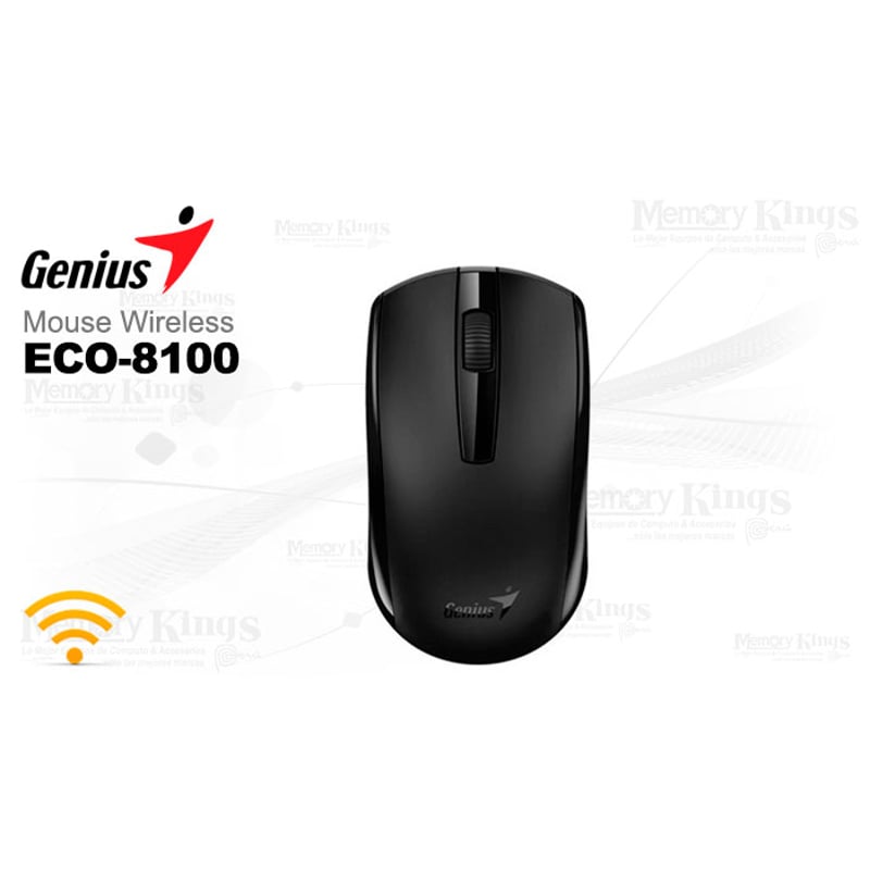 MOUSE Wireless GENIUS ECO-8100 BLACK Recargable GENIUS | falabella.com