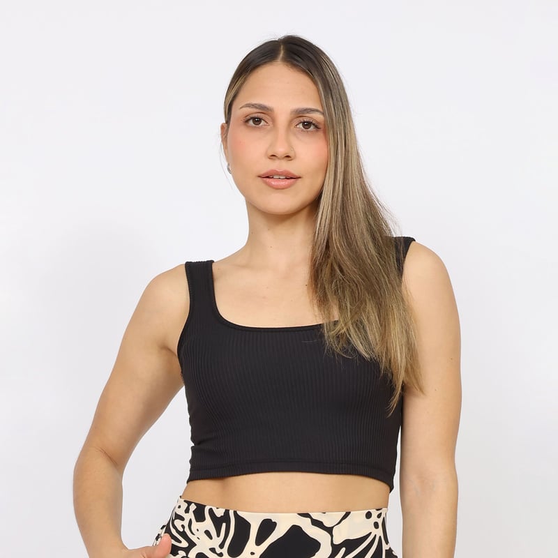 Top negro basico shop