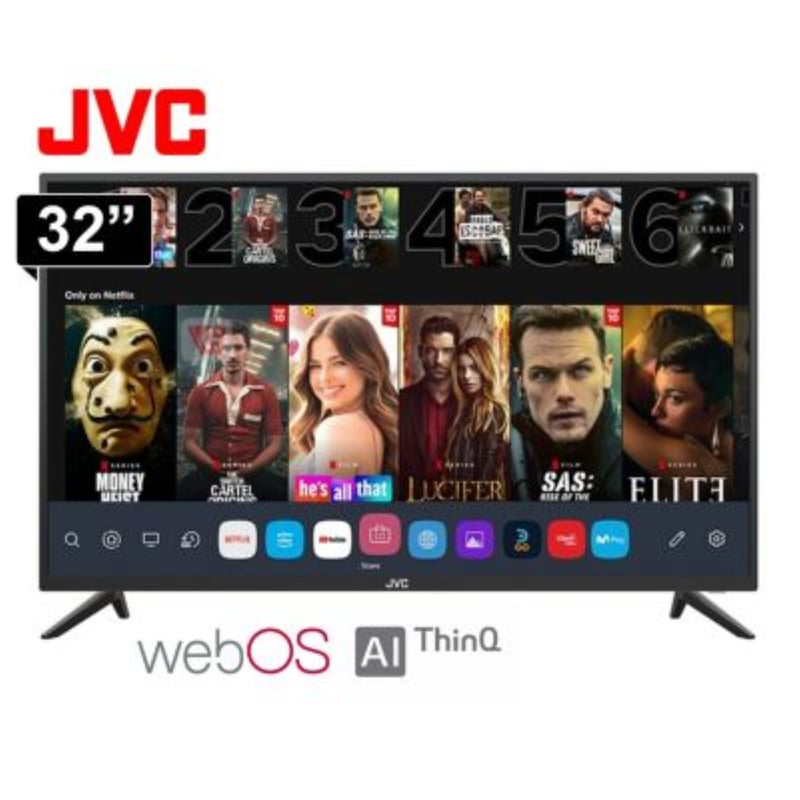 JVC - Televisor LED Smart 32 WebOS LT-32KB116 Bluetooth