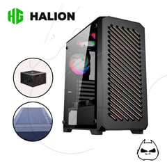HALION - CASE GAMER HALION ARIES 03 NEGRO ATX-600W 4XRGB VT