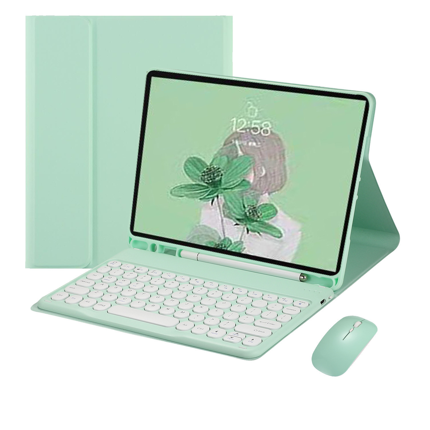Teclado y Raton Bluetooth para iPad Air 3 10.5inch Verde Espanol SHARGE falabella