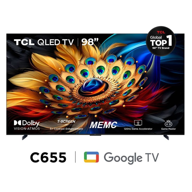 TCL - Televisor TCL 98 Google Tv 98c655 Qled 4k Ultra Hd Smart Tv