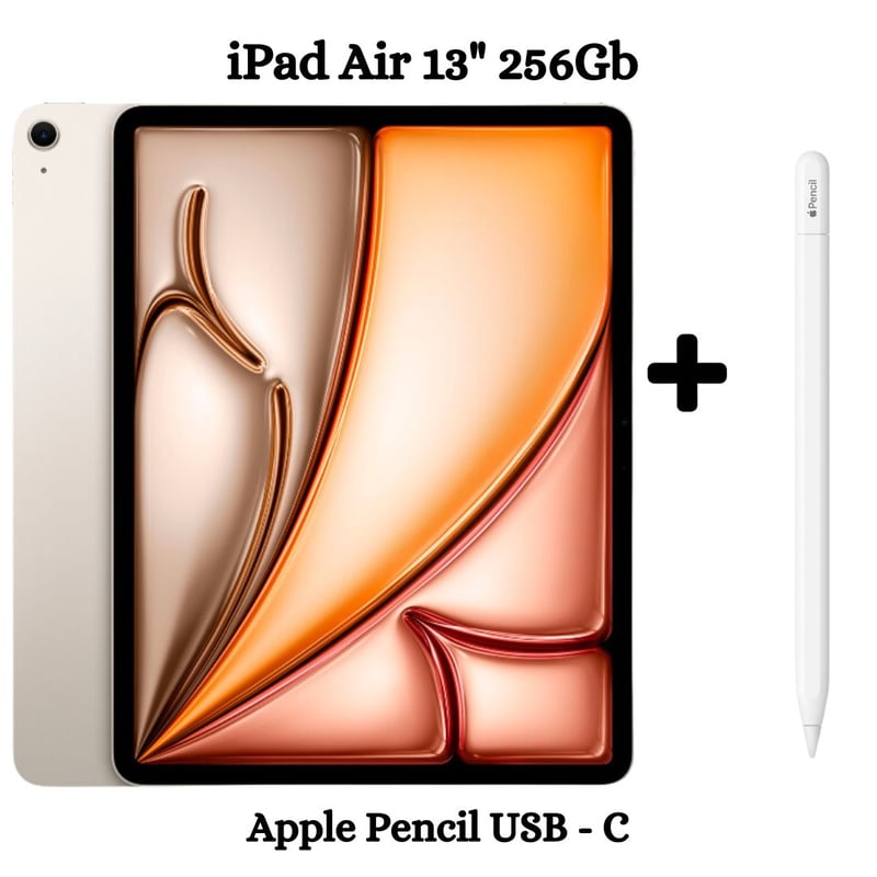 APPLE - iPad Air 13 Chip M2 256GB - Purple + Apple Pencil Tipo - C