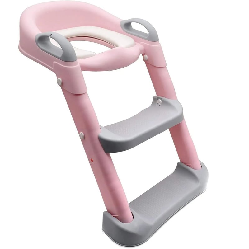 Growthpic Rosado Vasenilla Asiento Inodoro Con Escalera | Envío Gratis