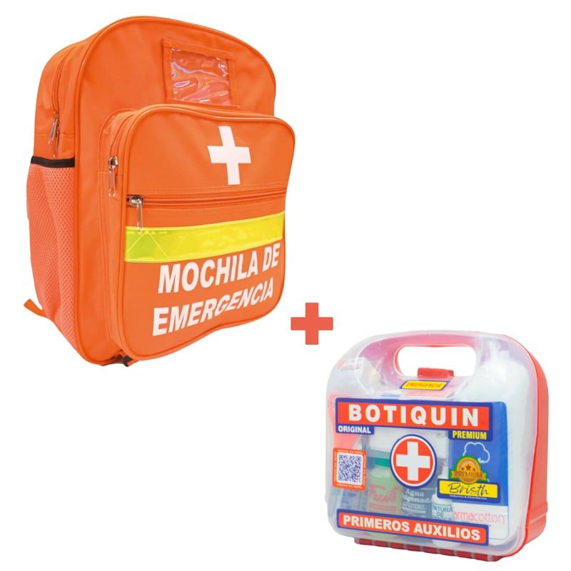 Mochila de emergencia y botiquin de primeros auxilios GENERICO falabella