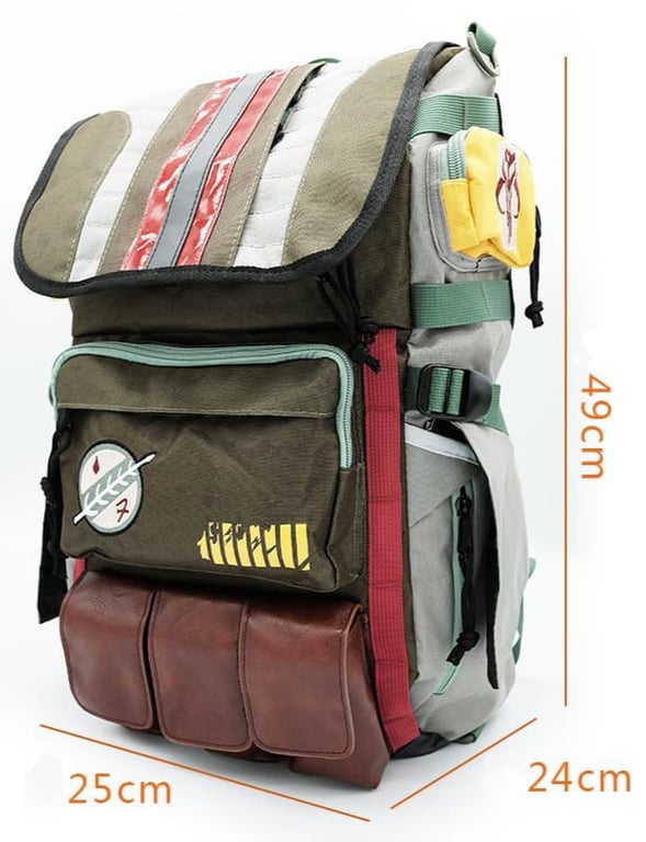 MOCHILA BOBA FETT STAR WARS MANDALORIANO GENERICO falabella