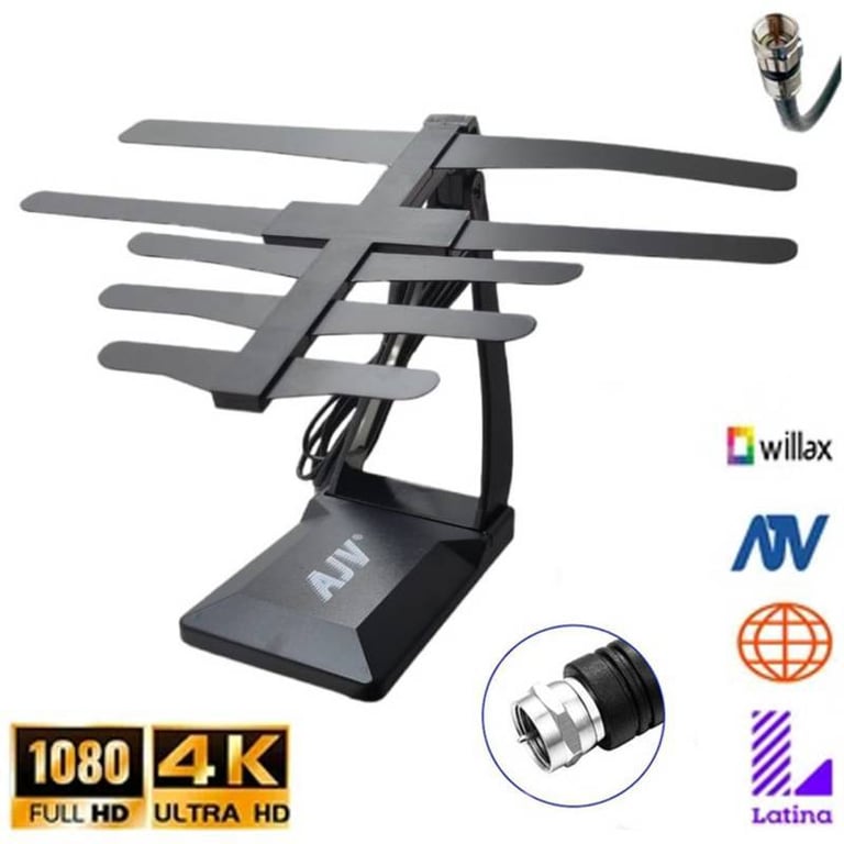 Antena HD TV LCD Smart TV Y Análoga VHF-UHF Señal Digital Terrestre OEM ...