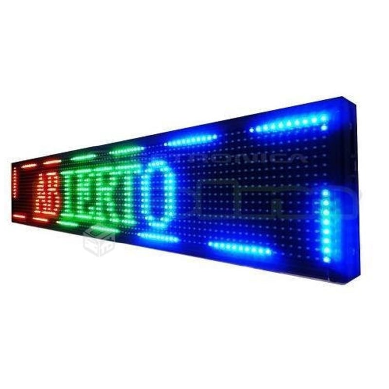 LETRERO LED COMPARTIDO 3 COLORES PANEL PUBLICITARIO GENERICO ...