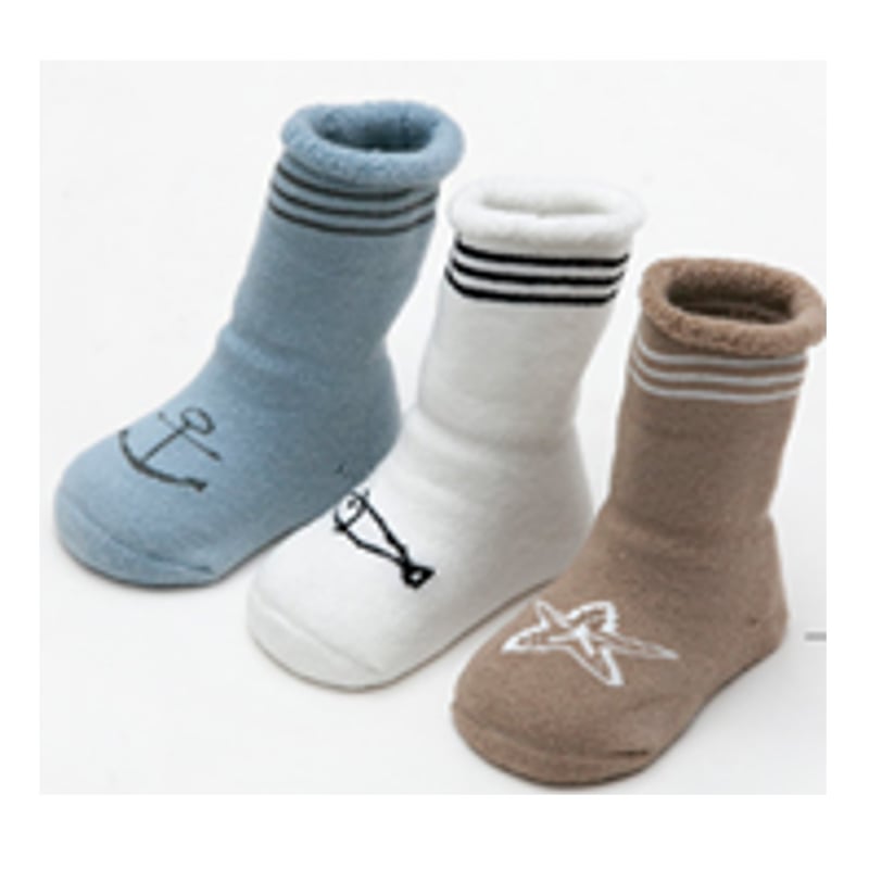 NEXT Pack 3 Pares De Medias Para Bebé: Algodón Suave, Punto Ochos, Máquina De Frío