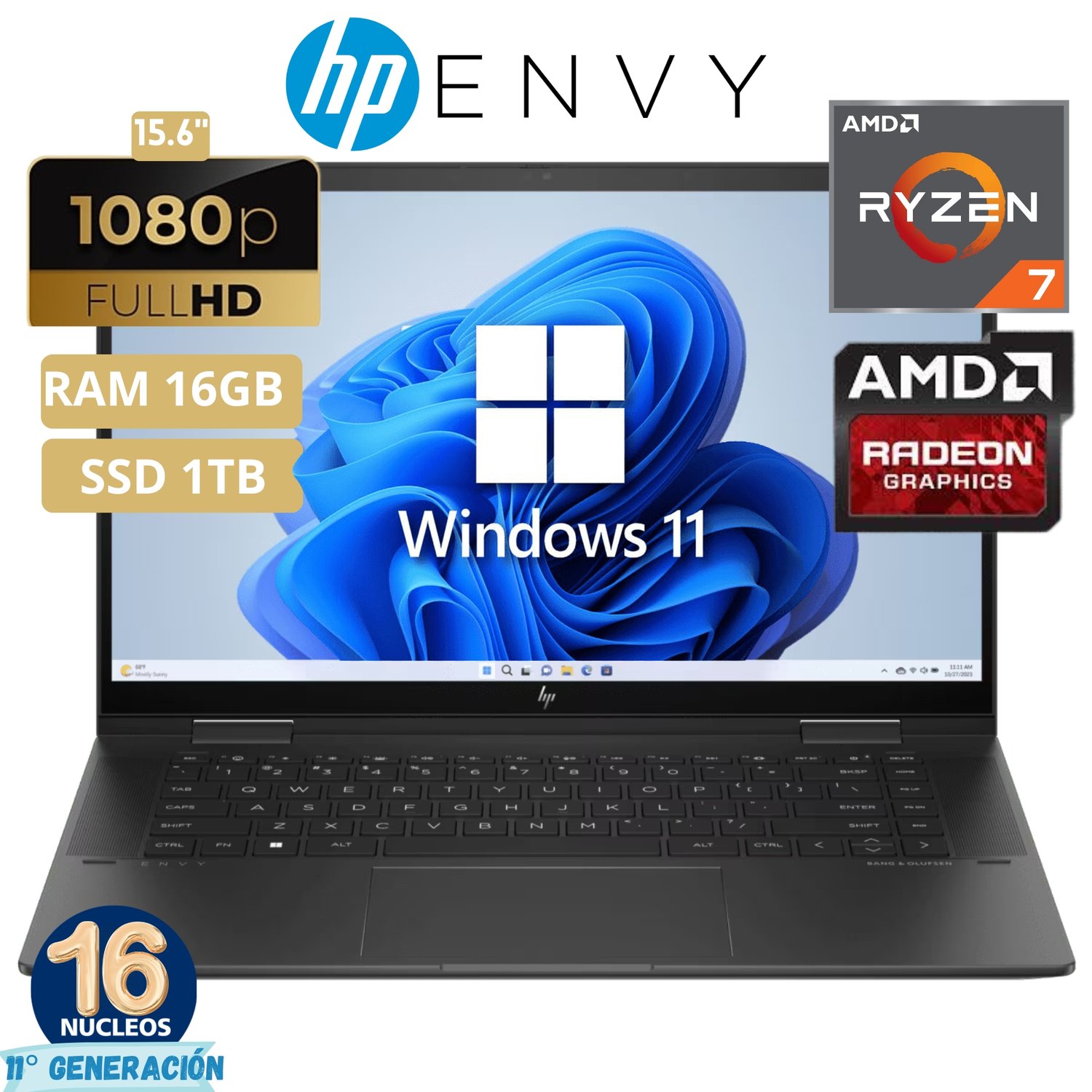 HP ENVY x360 Ryzen 7 /SSD512GB/RAM16GB
