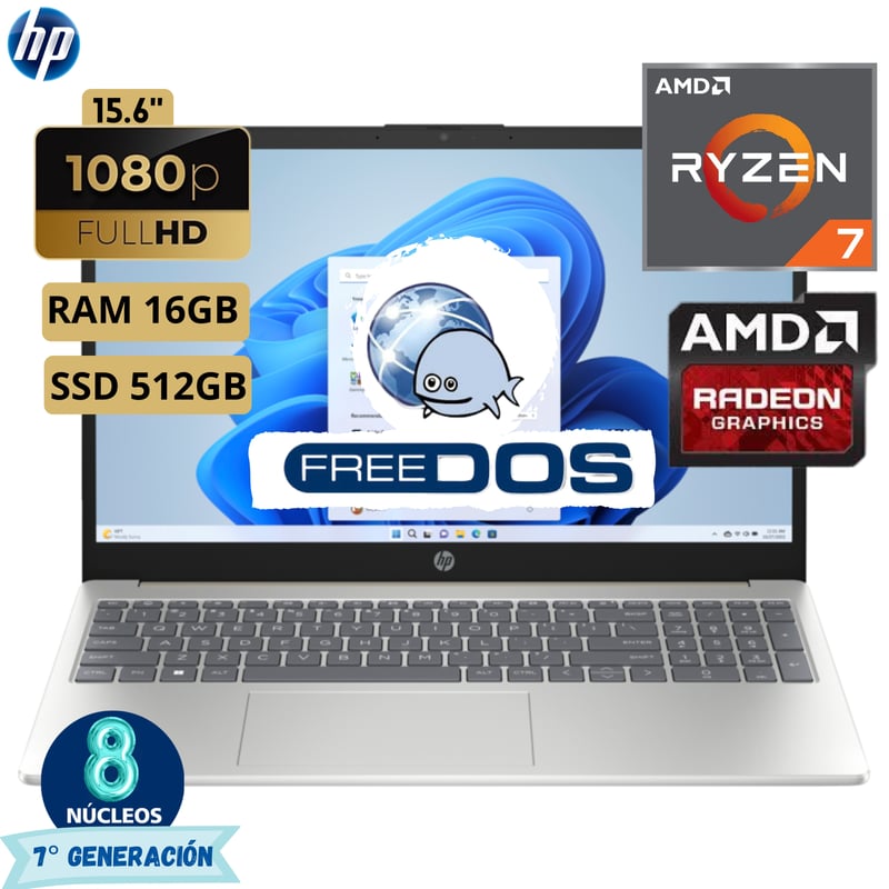 HP 15-fc0047nl A00WYEA NOTEBOOK, 15,6 ", Processore AMD Ryzen™ 7 - Foto 7