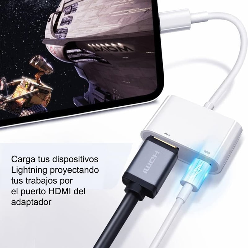 Puerto lightning a hdmi hotsell