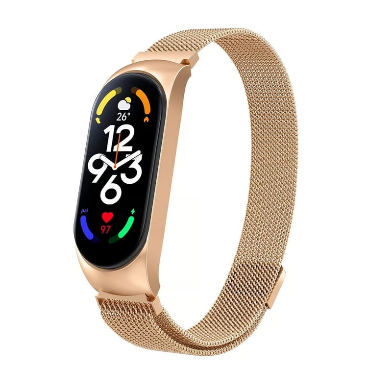 Correa milanes de acero para MI BAND 3 4 rose gold GENERICO falabella