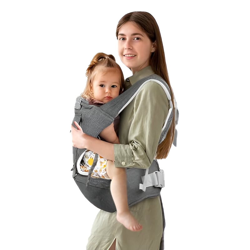 Canguro Portabebe Ergonomico para Bebe Gris GENERICO falabella