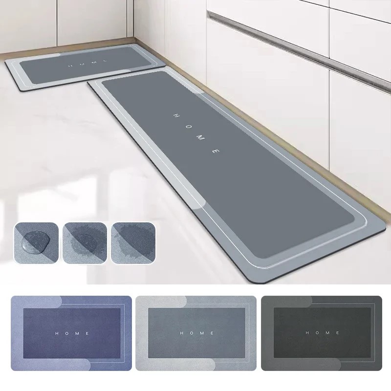 Felpudo Lavable Antidlizante Kawaii Girl, Alfombra Absorbente Para