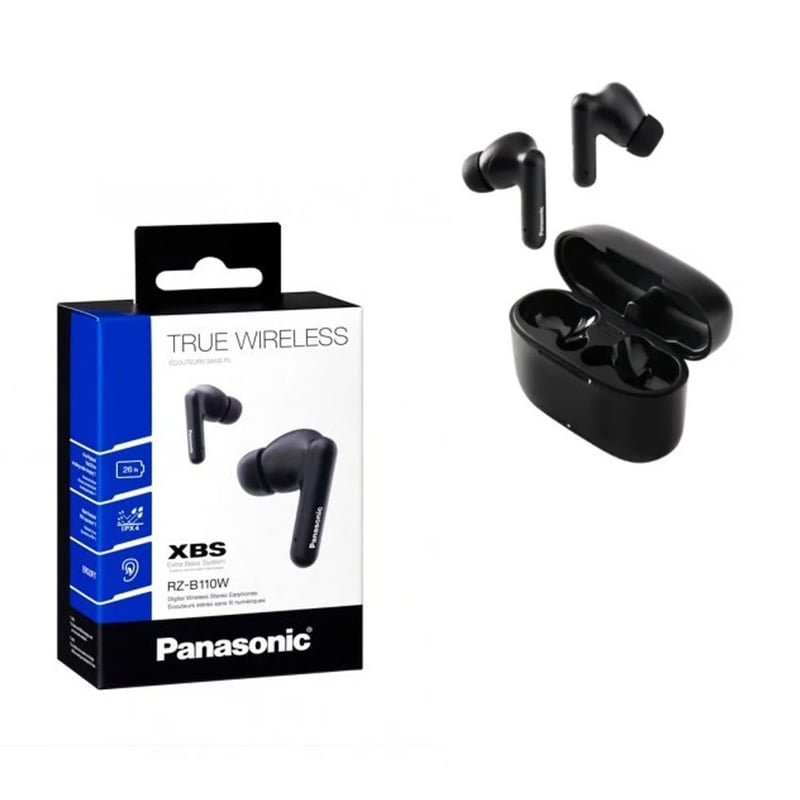 PANASONIC - Audífonos Panasonic True Wireless RZ-B110W BT Extra Bass 26Hrs IPX4