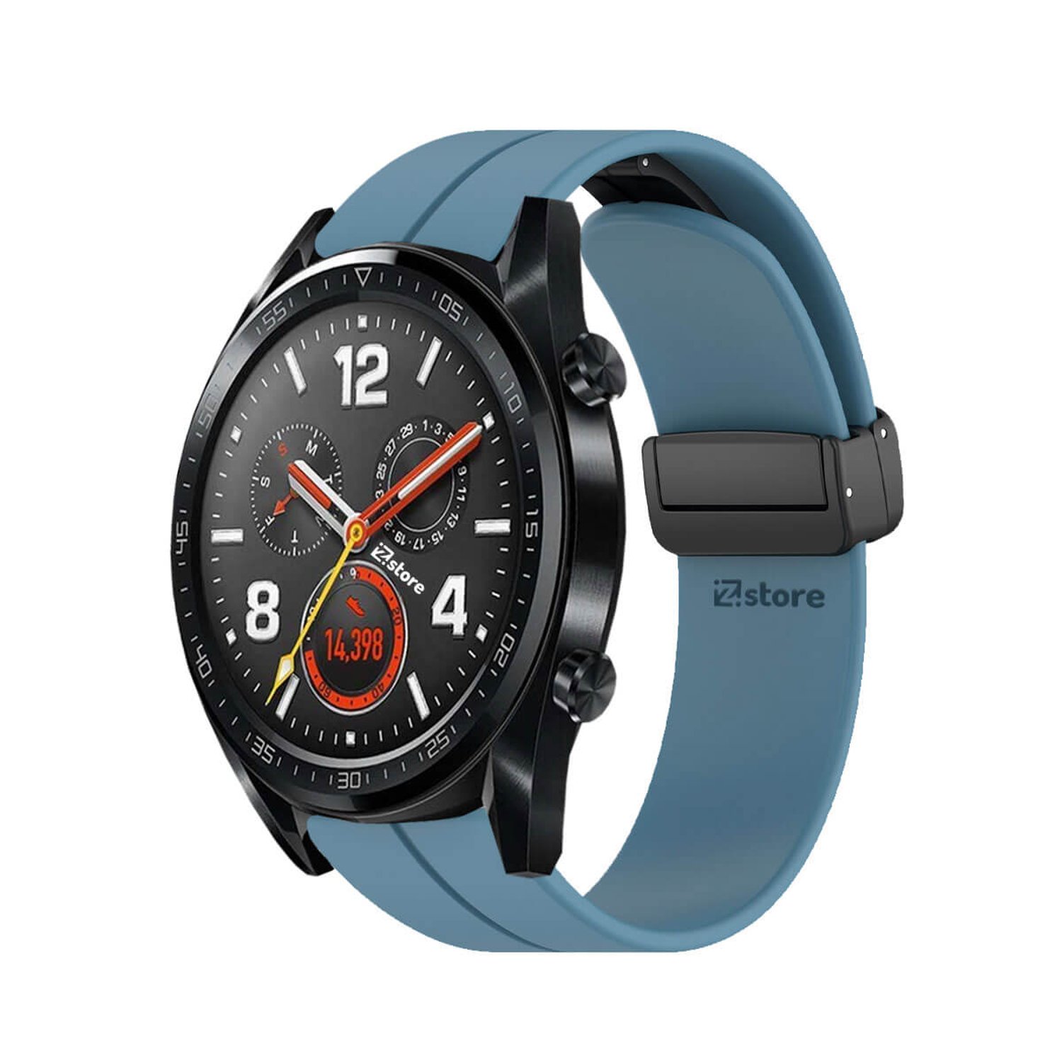 Correa Para Huawei Watch GT Broche Magnetico Azul Acero GENERICO falabella