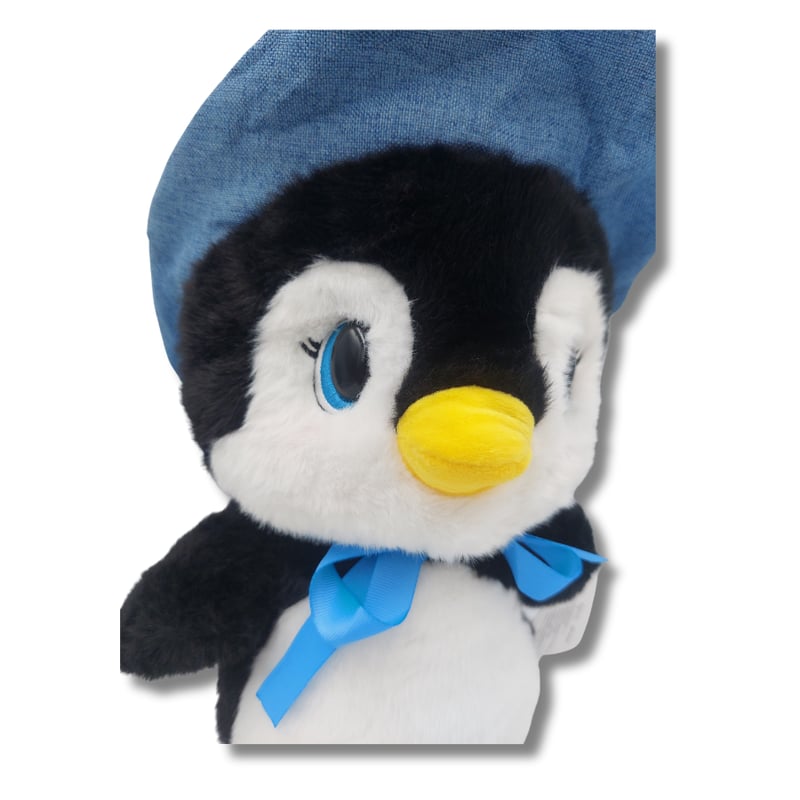 Harrycle Set di 5 Peluche di Pinguino 1 Mamma Pinguino con 4 Cuccioli in Pancia Animale