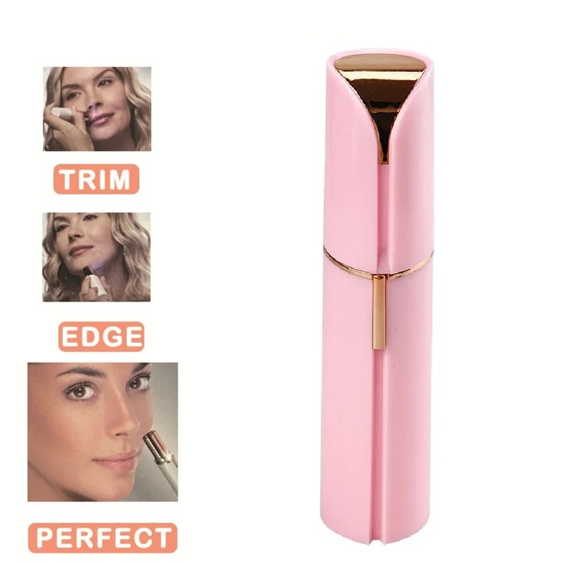 Depiladora Rostro Mujer FlawLbss Flawless Rosado Carga USB Genieka