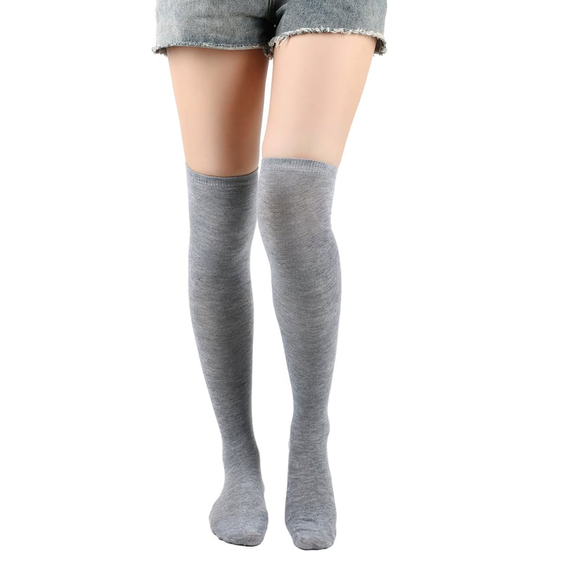 Calcetines Blancos De Rayas HugeStore Medias Largas Hasta La