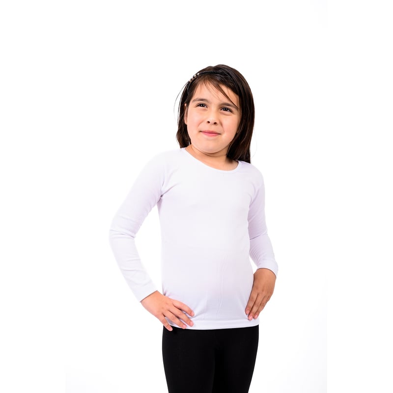 Conjunto Térmico De Manga Larga Para Niña - 75% Algodón, Cómodo Y Cálido