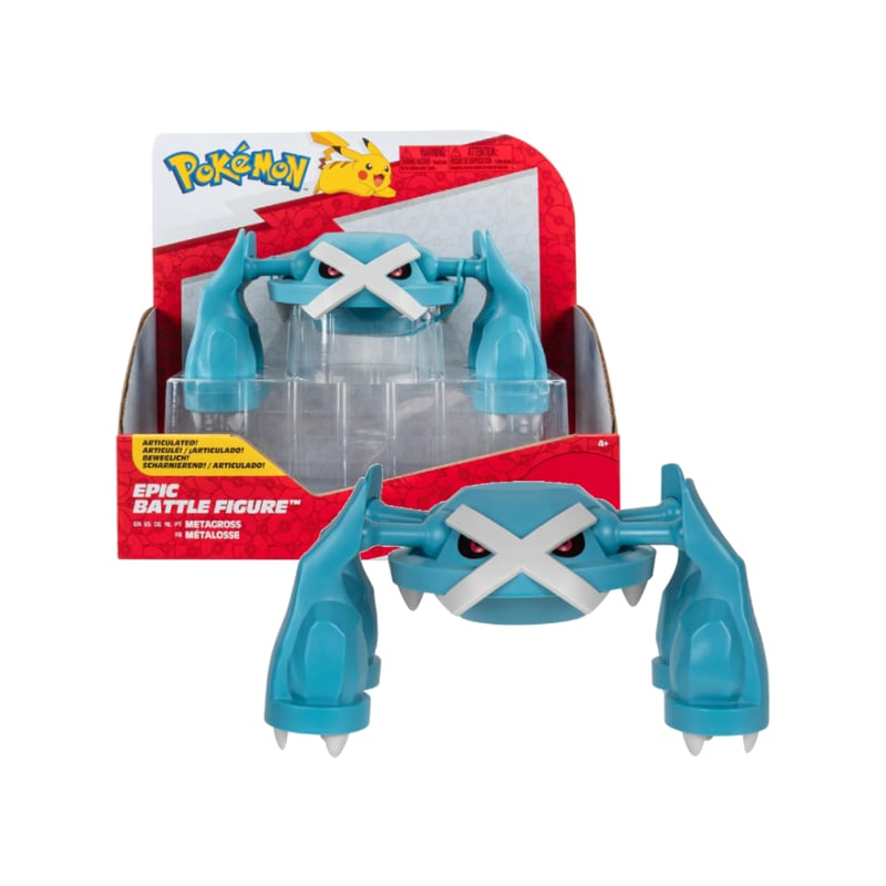 Bizak Pokemon 63223059 Epic Battle Metagross Figurine articulée Détail de l'un des Pokémon de Votre série préférée