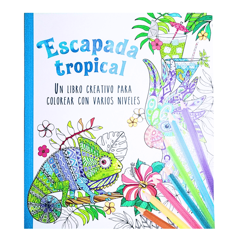 Libro para colorear Escapada tropical - mandalas para pintar GENERICO ...
