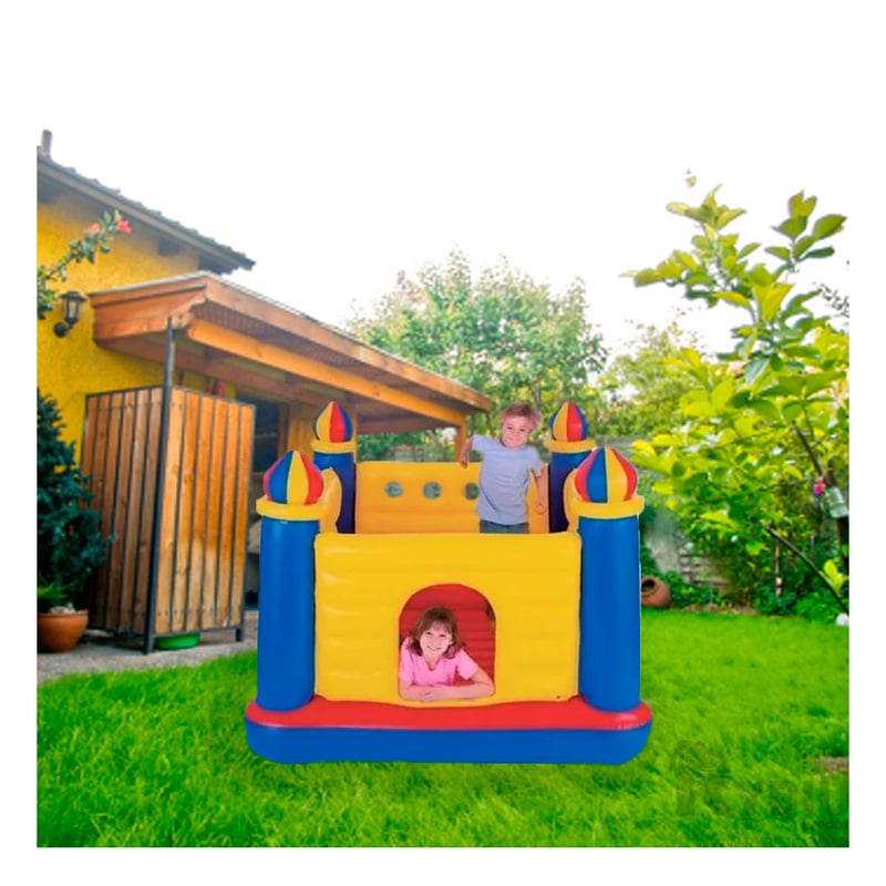 Castillo Inflable Estimulante para Niños de Color Amarillo GENERICO ...