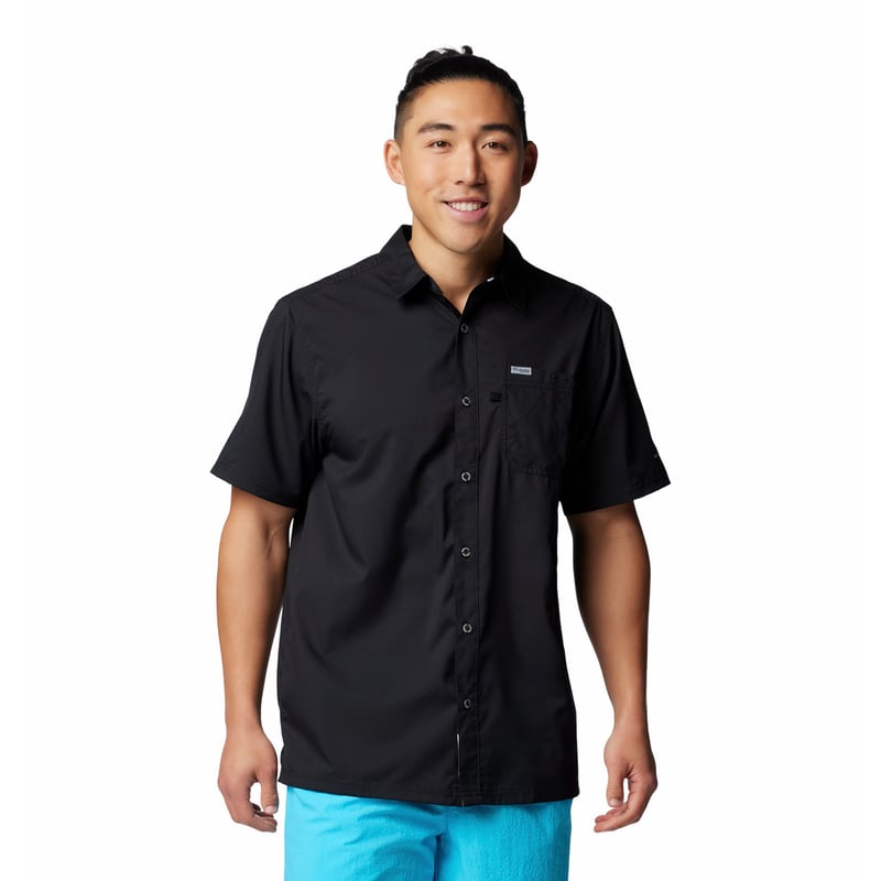 Camisa columbia negra hotsell