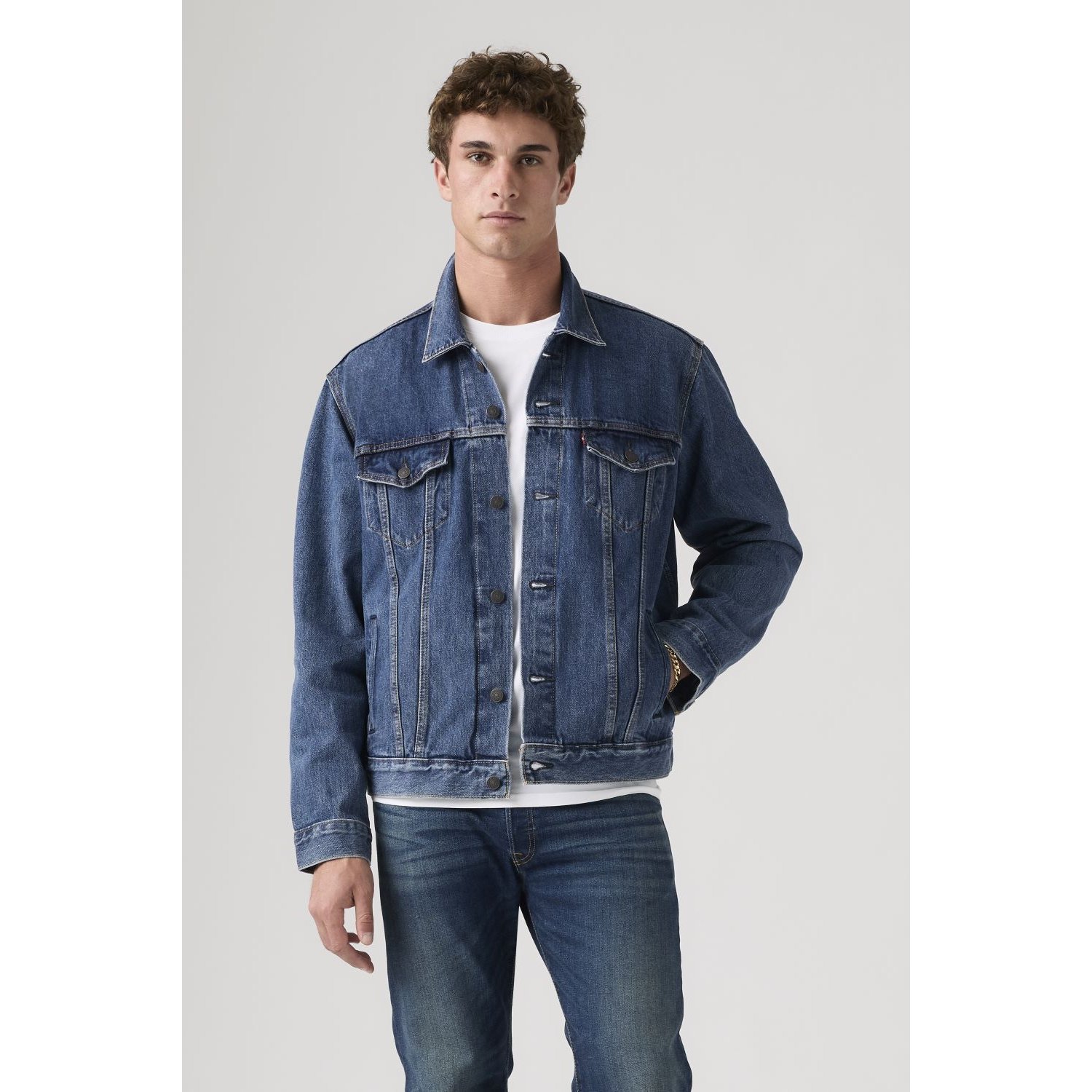Casaca jean hombre levis shop