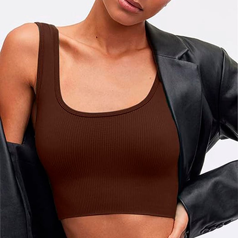 Top marron mujer hotsell