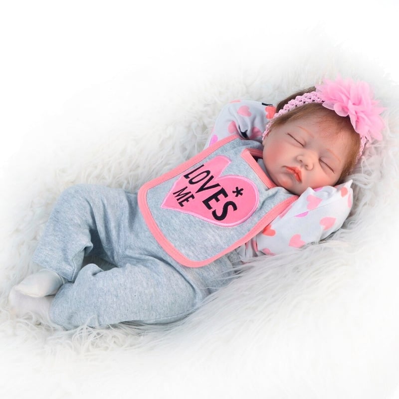 Muneca Reborn silicona suave 55cm durmiendo realista nina princes WOW TIOZONEY falabella
