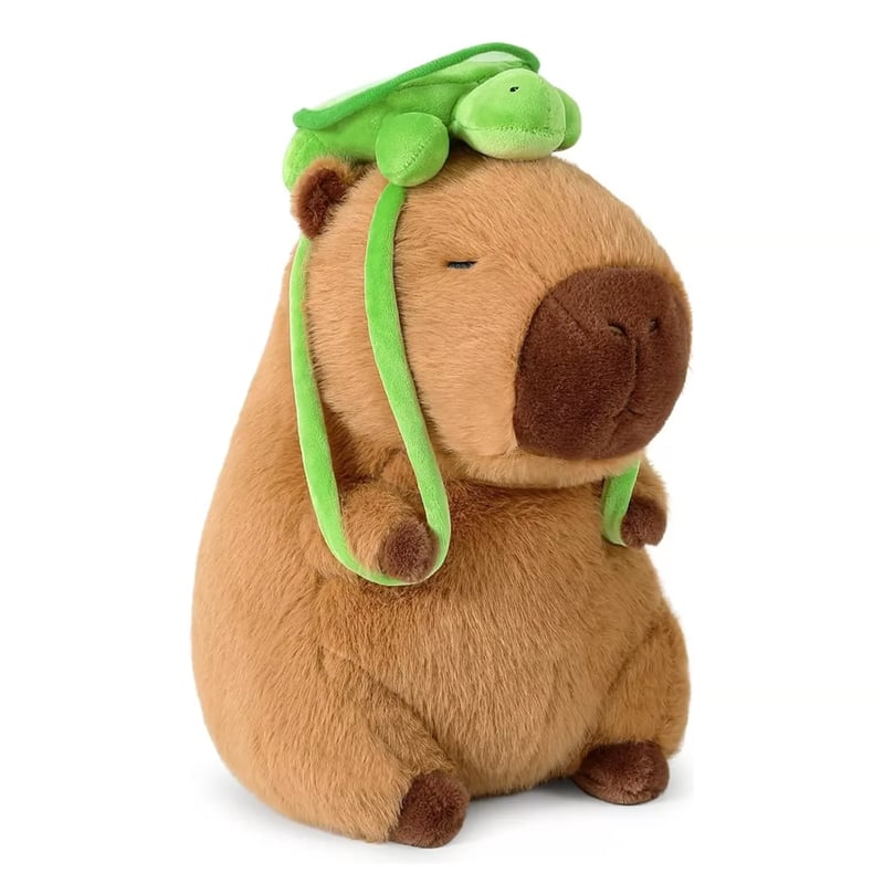 Peluche Capibara Con Uovo Di Pasqua E Cappello Da Coniglio – 20 Cm, Morbidissimo In Velluto, Per Bambini E Adulti