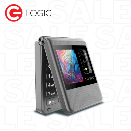 CELULAR BÁSICO LOGIC Z1L DOBLE PANTALLA - GRIS LOGIC | falabella.com