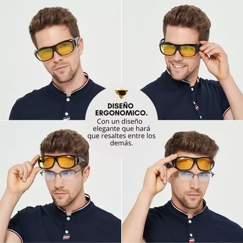 Lentes amarillos hombre shop