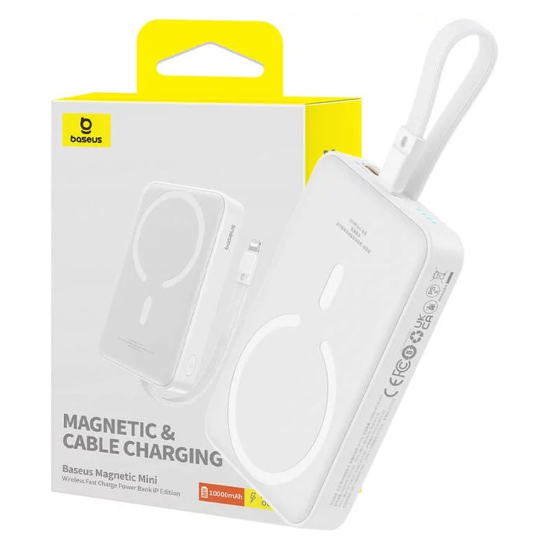 Power Bank Magnetico 10000mAh Con MagSafe – Ricarica Wireless 15W E USB-C 20W, Per IPhone 16/15/14/13/12, Display LED (Nero)